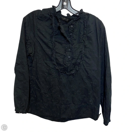 Top Long Sleeve By J. Crew In Black, Size: S