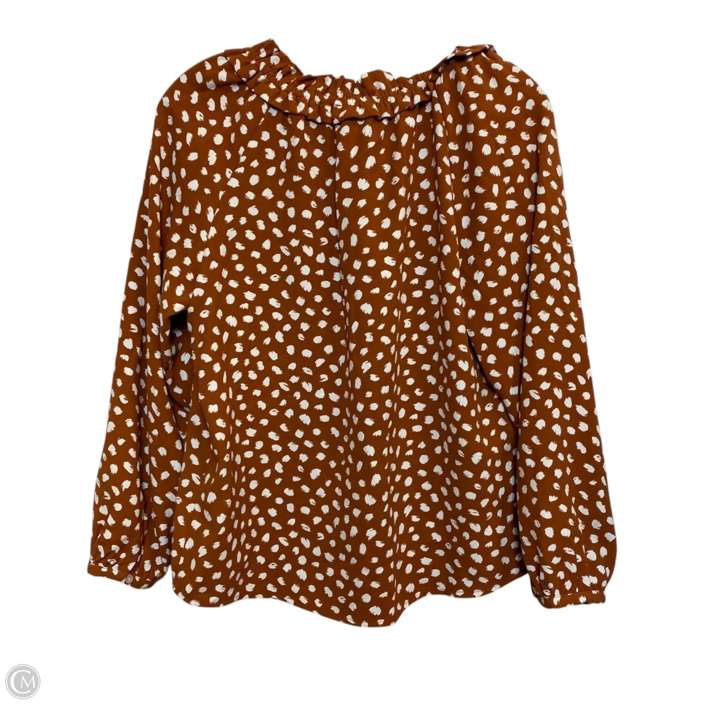 Blouse Long Sleeve By J. Crew In Orange, Size: S