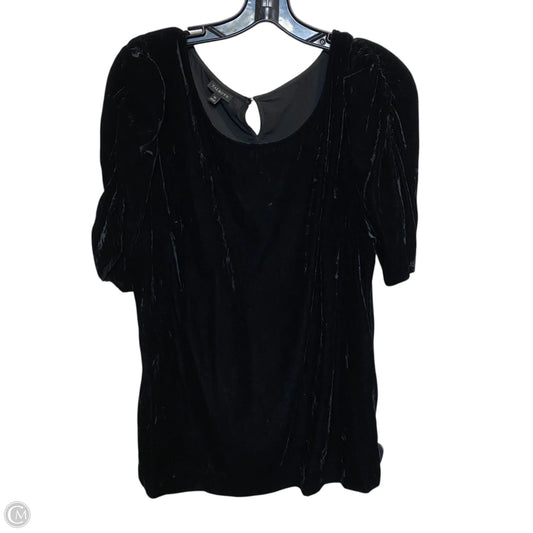 Top Short Sleeve By Talbots In Black, Size: Xl