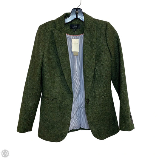 Blazer By J. Crew In Green, Size: Xxs
