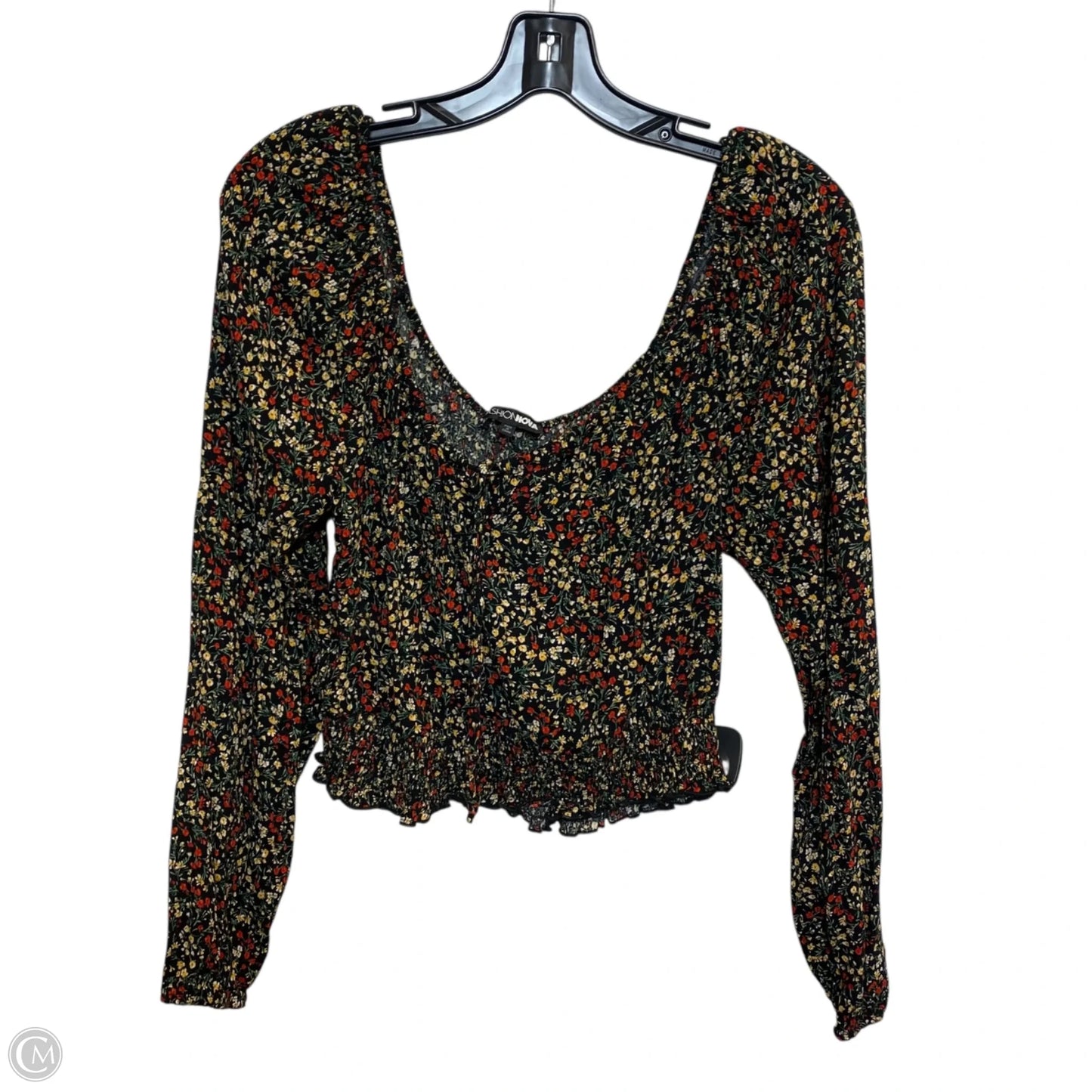 Top Long Sleeve By Fashion Nova In Black, Size: L