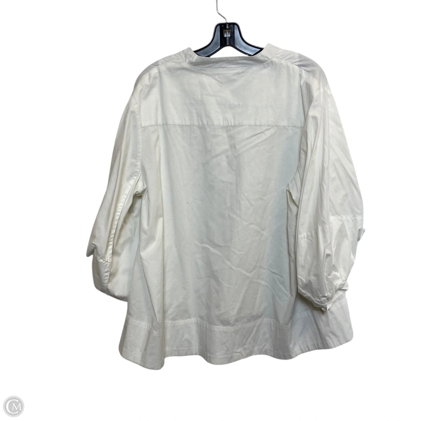 Top Long Sleeve By Love In In White, Size: L