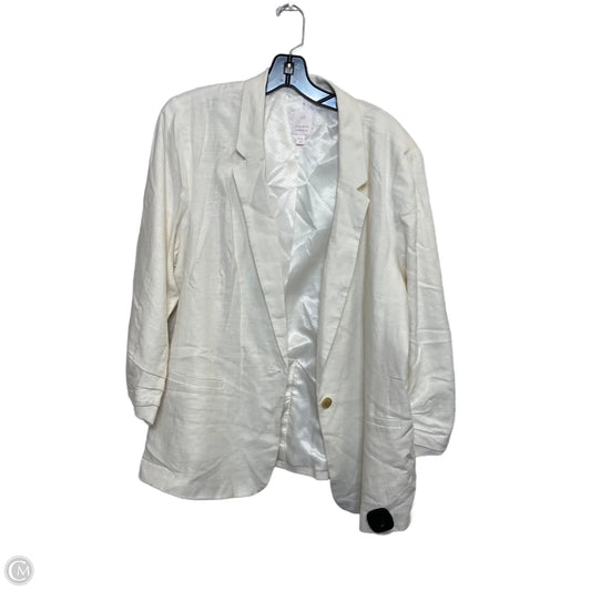 Blazer By Lc Lauren Conrad In Cream, Size: Xxl