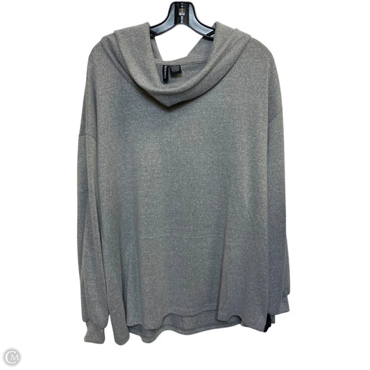 Top Long Sleeve By Kristin Nicole In Grey, Size: 2x