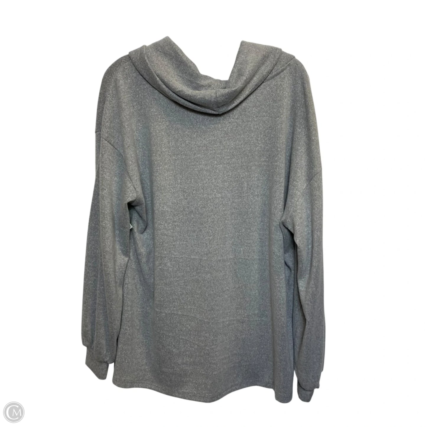 Top Long Sleeve By Kristin Nicole In Grey, Size: 2x