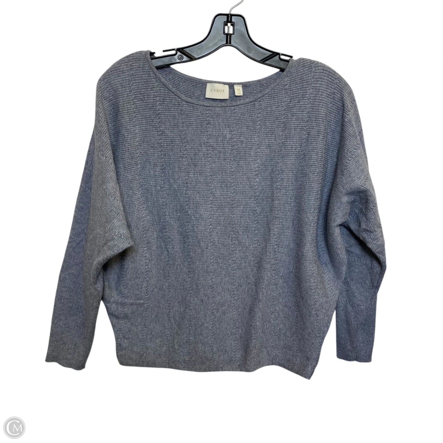 Top Long Sleeve By Cyrus In Blue, Size: M