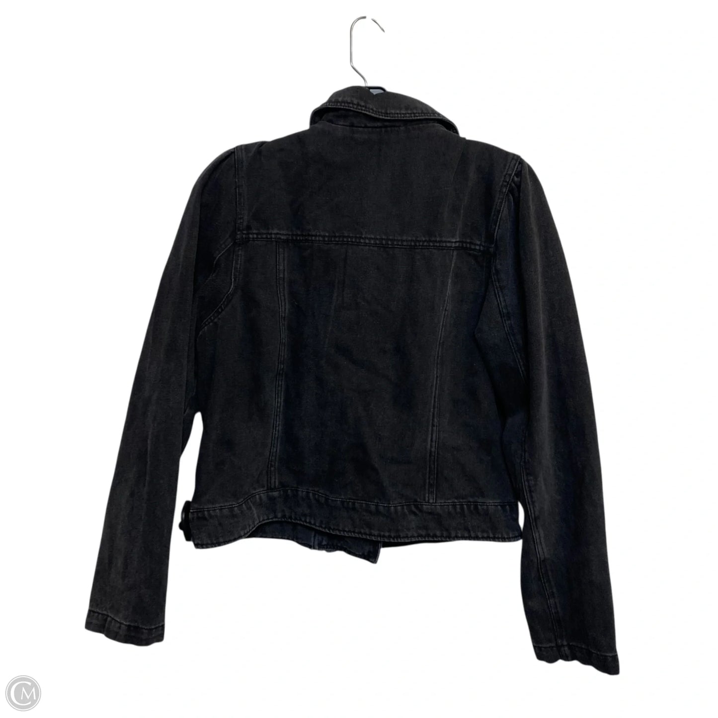 Jacket Denim By Vila In Black Denim, Size: L