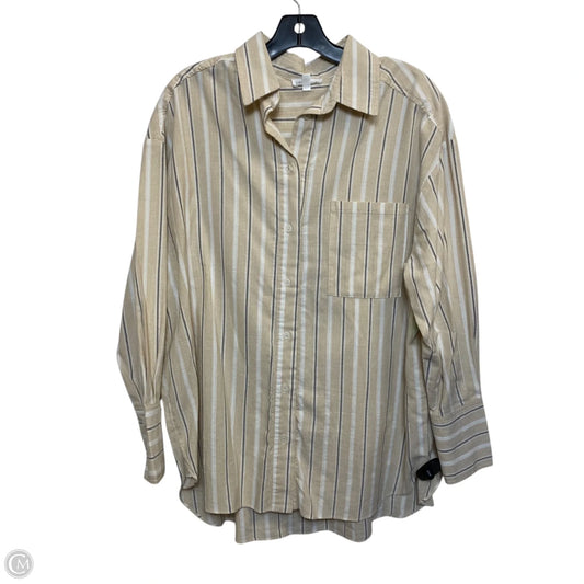 Top Long Sleeve By Vestique In Cream, Size: S