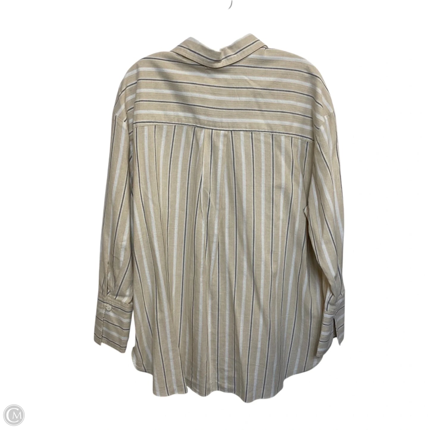 Top Long Sleeve By Vestique In Cream, Size: S