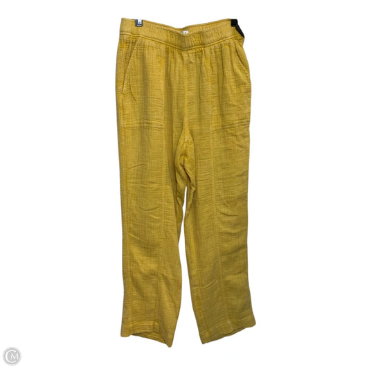 Pants Wide Leg By Wonderly In Yellow, Size: S