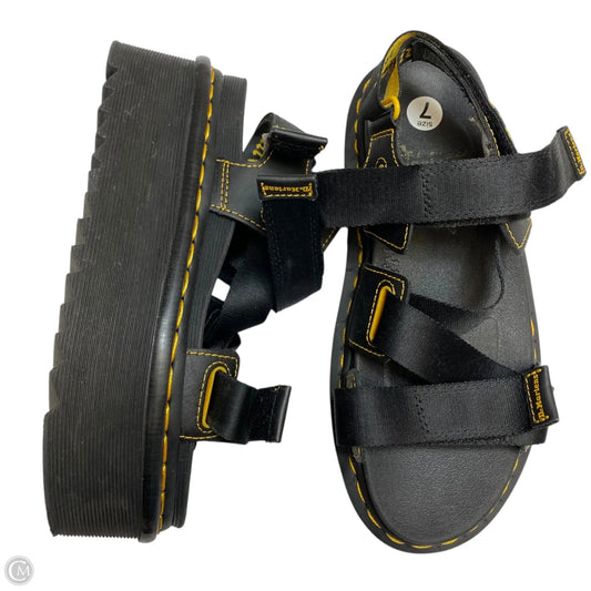 Sandals Designer By Dr Martens In Black, Size: 7