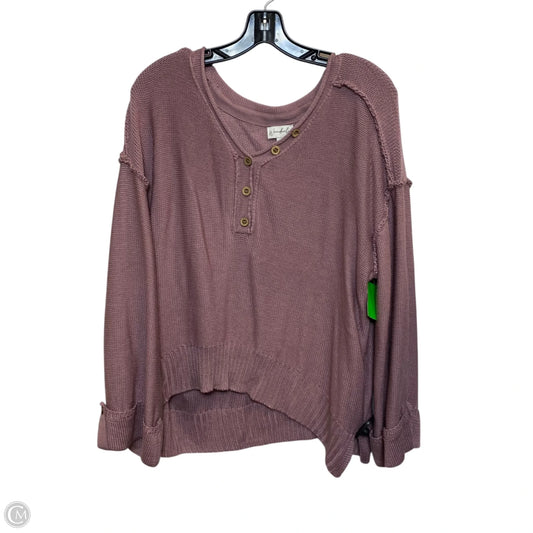 Sweater By Wonderly In Purple, Size: L