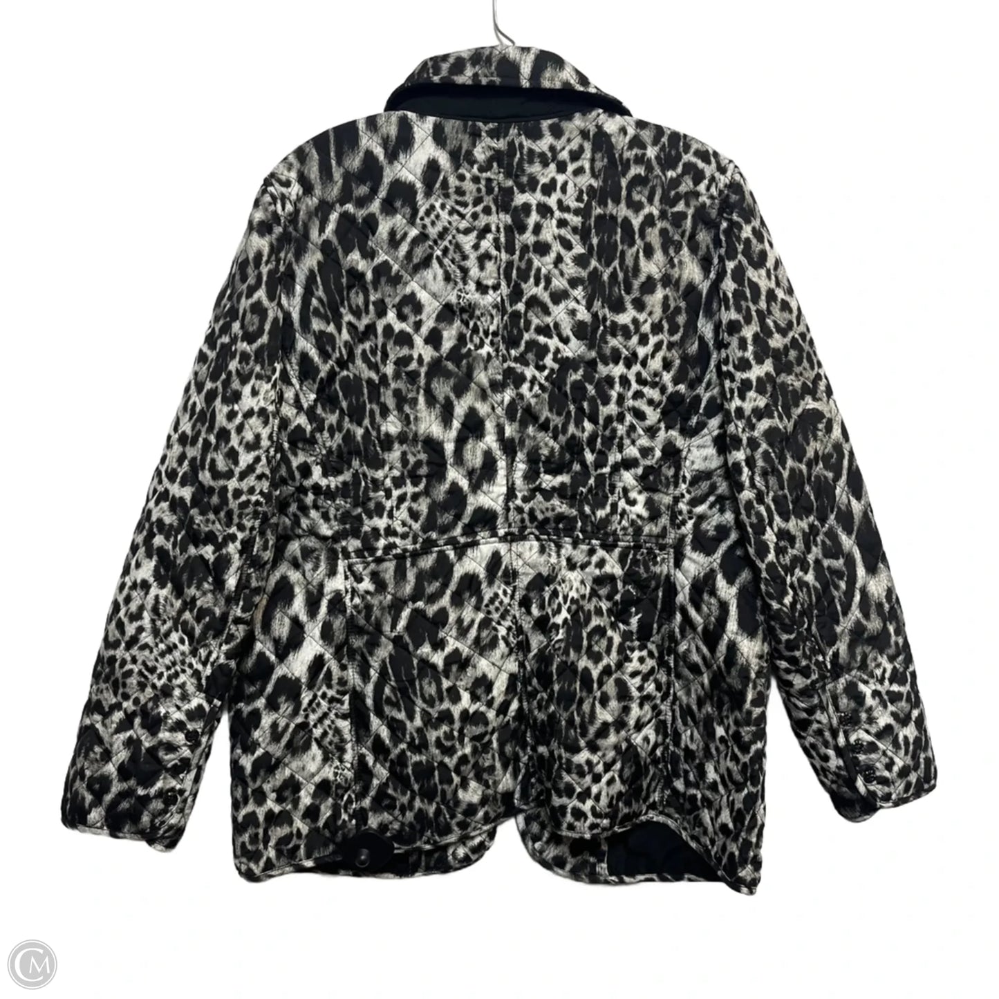 Jacket Puffer & Quilted By Chicos In Animal Print, Size: L