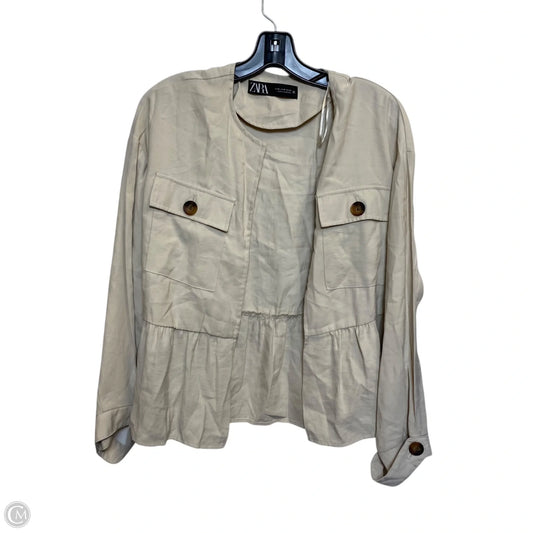 Cardigan By Zara In Tan, Size: M
