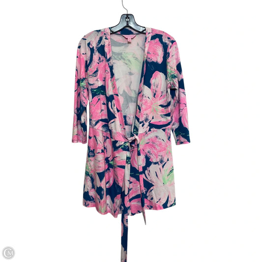 Romper Designer By Lilly Pulitzer In Blue & Pink, Size: S