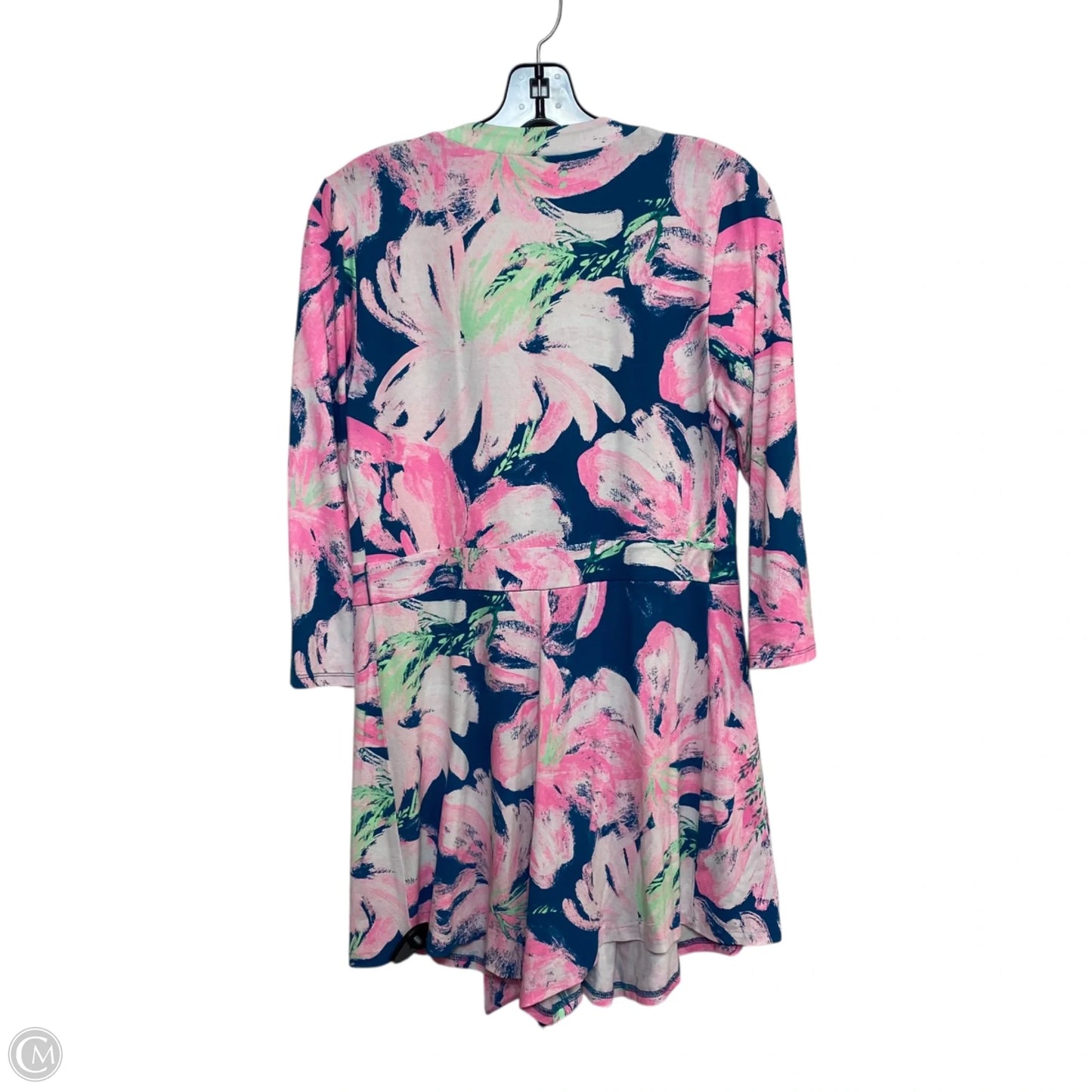 Romper Designer By Lilly Pulitzer In Blue & Pink, Size: S