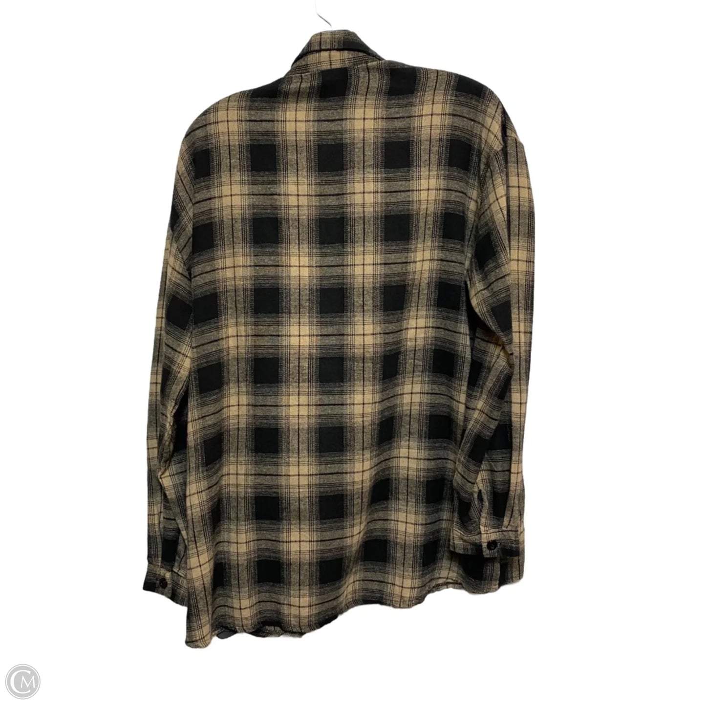 Top Long Sleeve By Cmf In Black & Brown, Size: L