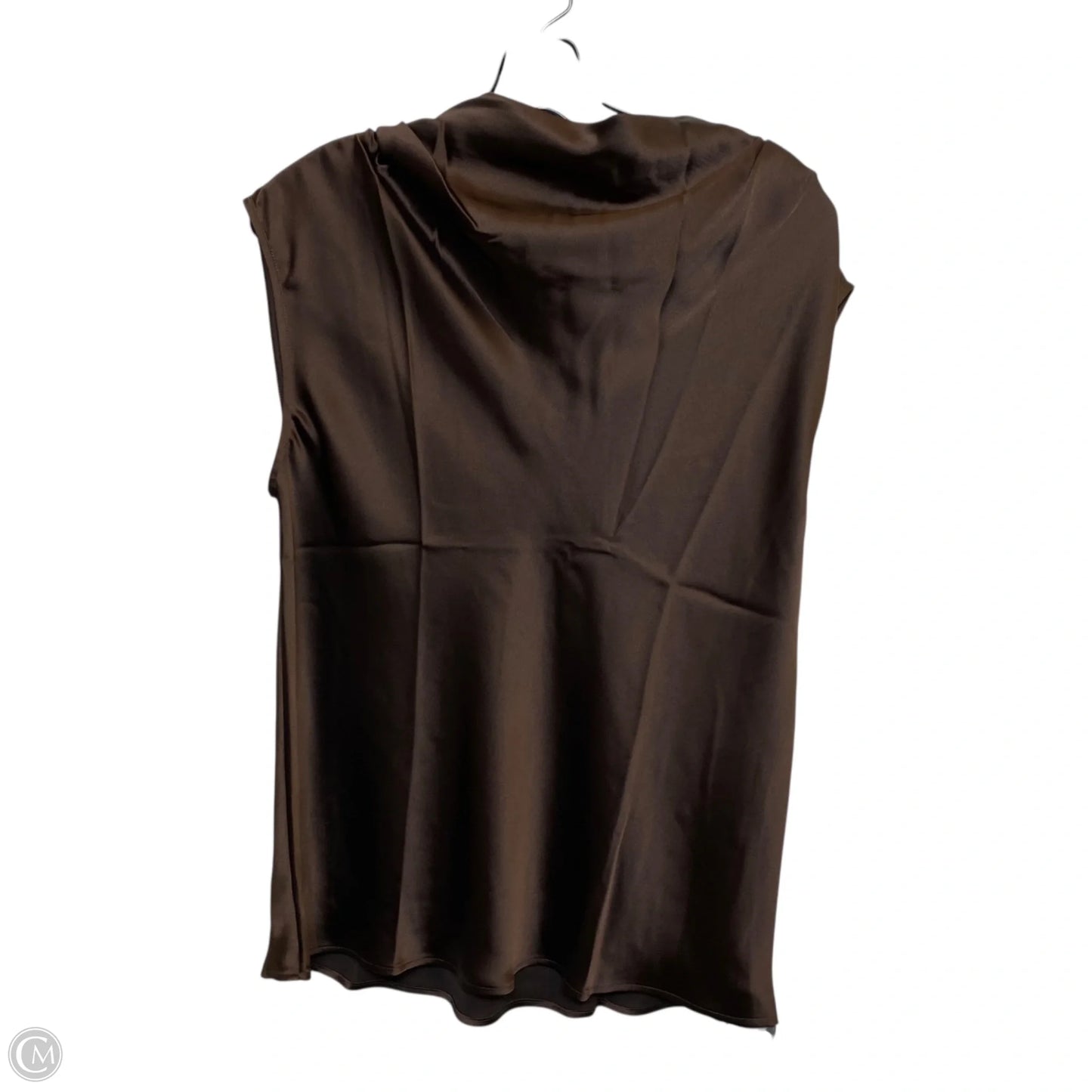 Blouse Sleeveless By Loft In Brown, Size: M