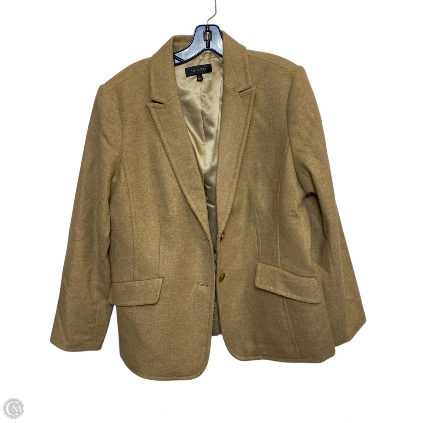 Blazer By Talbots In Tan, Size: 1x