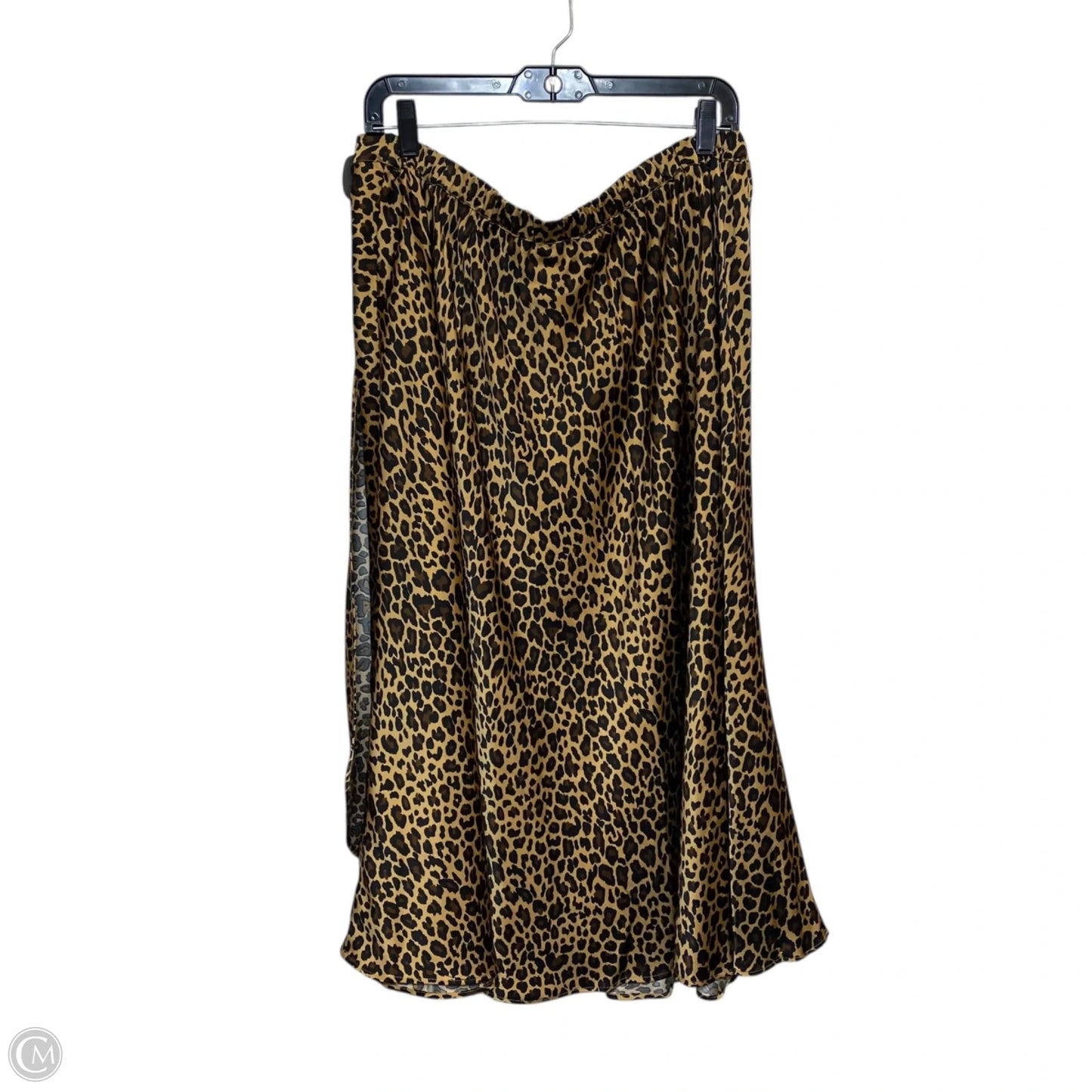 Skirt Midi By Crown And Ivy In Animal Print, Size: Xl