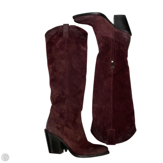 Boots Knee Heels By Sundance In Red, Size: 6.5