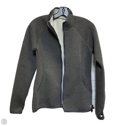 Athletic Jacket By Gapfit In Grey, Size: S