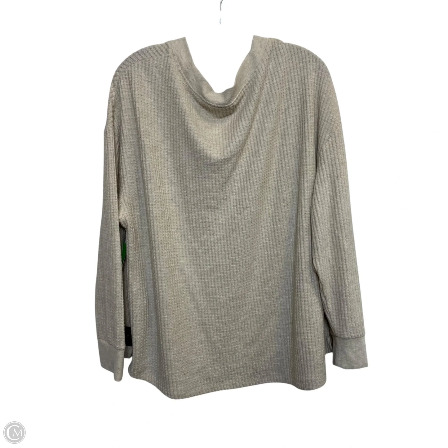 Top Long Sleeve Basic By Terra & Sky In Tan, Size: 1x