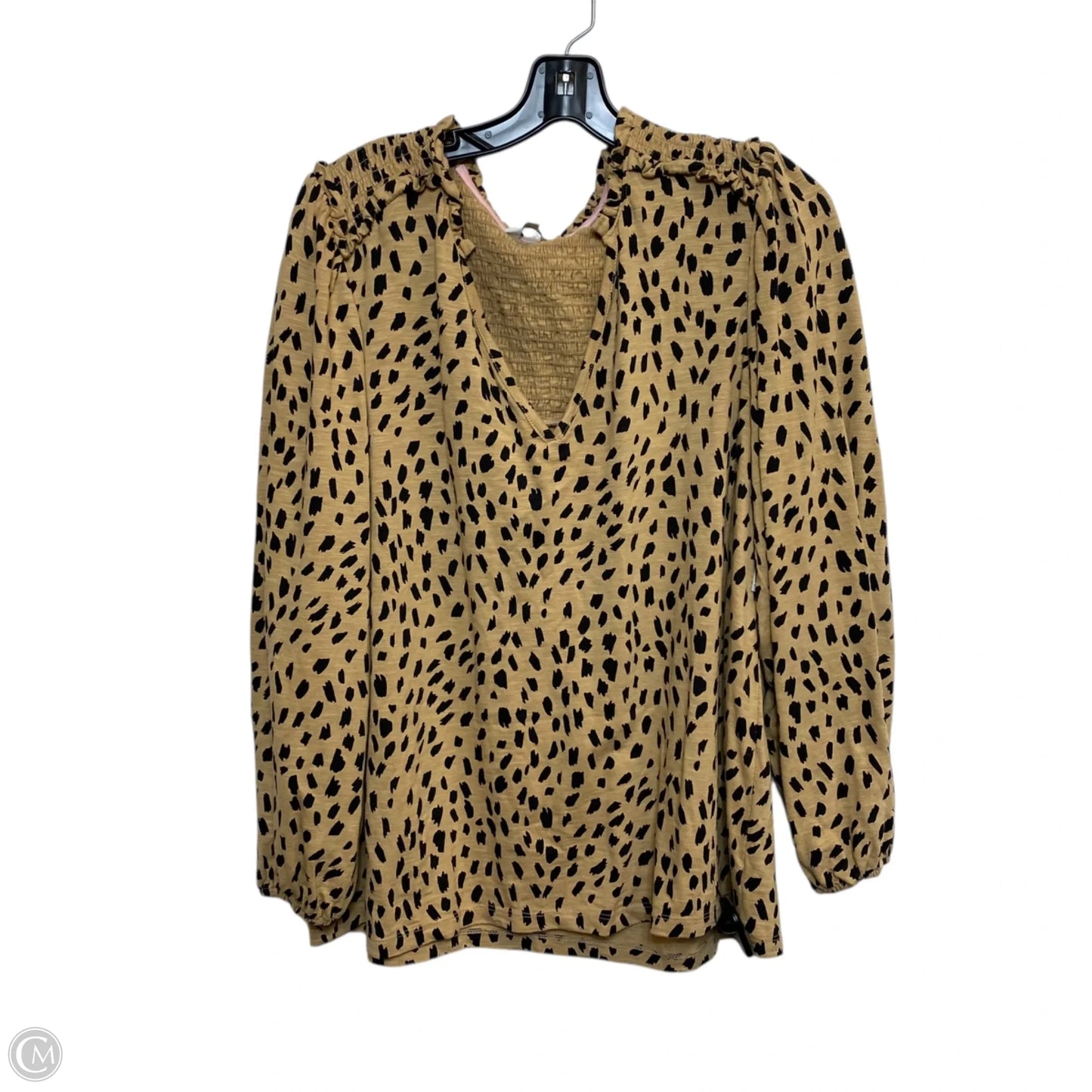Top Long Sleeve By Crown And Ivy In Animal Print, Size: 1x