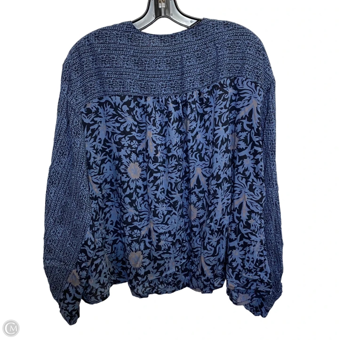Top Long Sleeve By Free People In Blue, Size: L