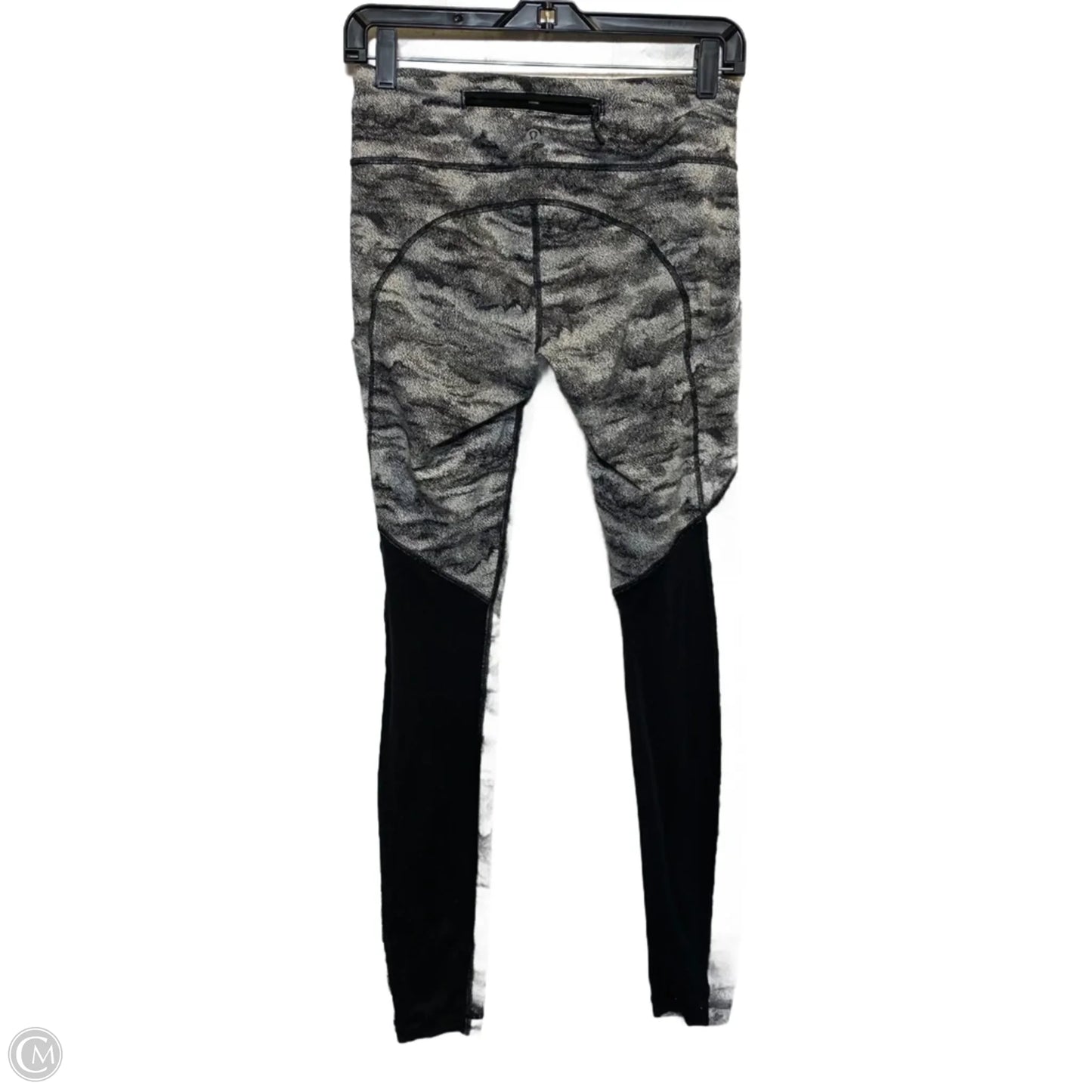 Athletic Leggings By Lululemon In Black & White, Size: S