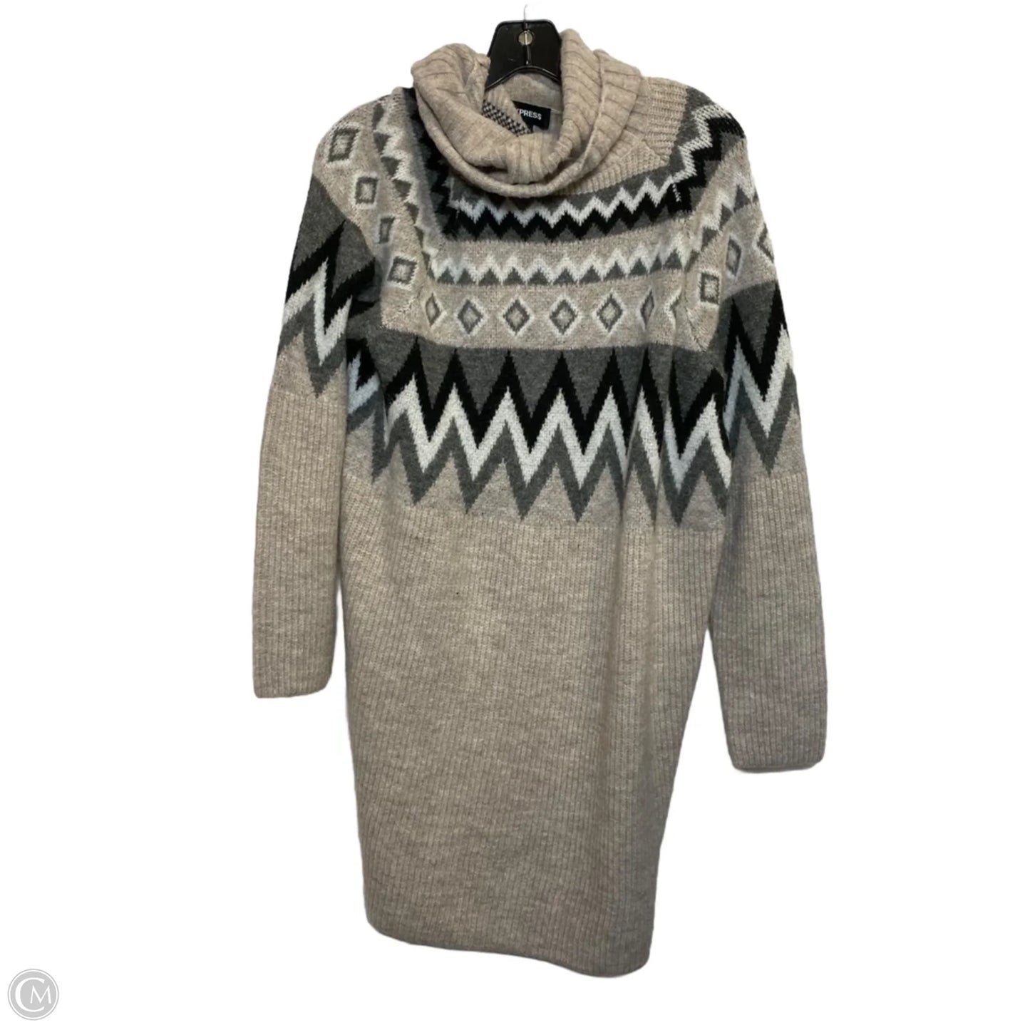 Dress Sweater By Express In Brown, Size: M