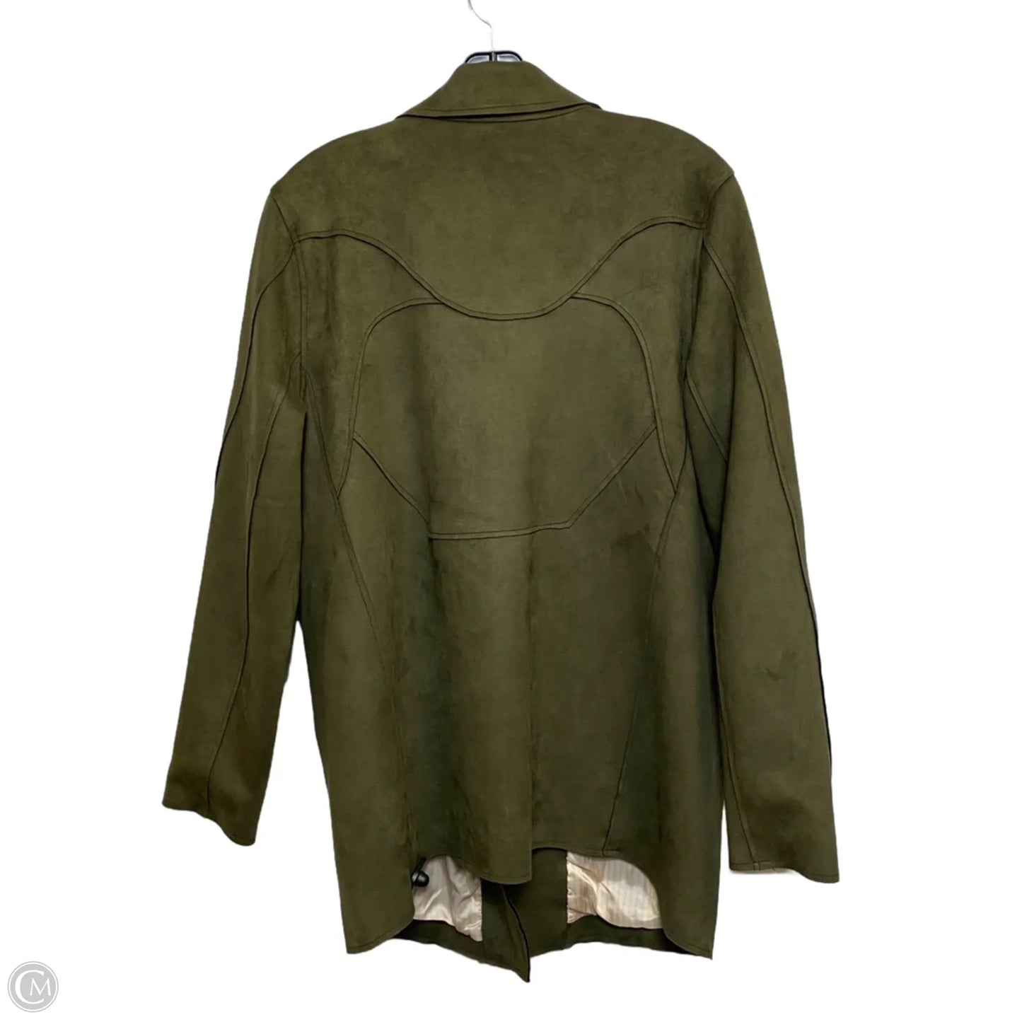 Jacket Moto By Anthropologie In Green, Size: M