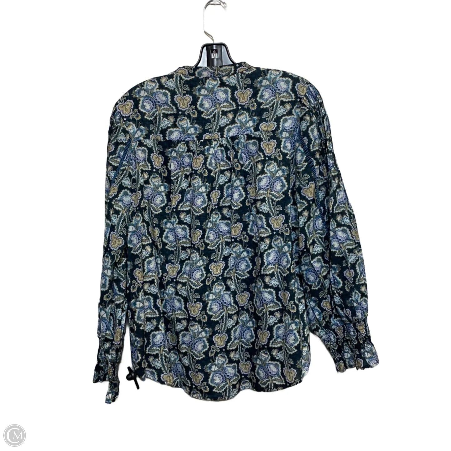 Top Long Sleeve By Anthropologie In Blue, Size: M