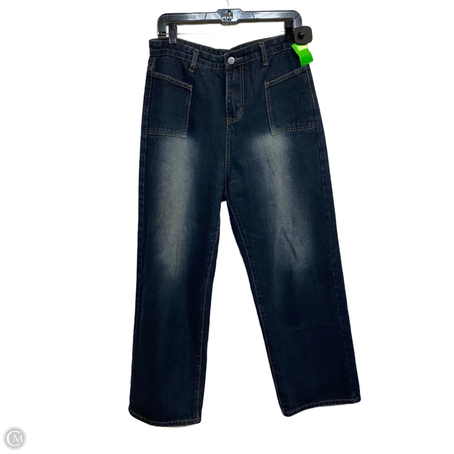 Jeans Wide Leg By Cmf In Blue Denim, Size: Xl