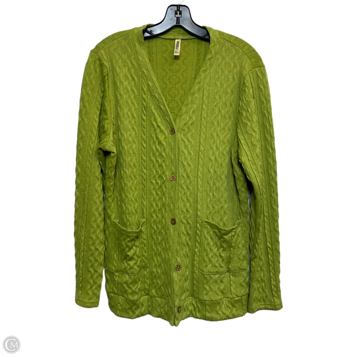 Cardigan By Grecerelle In Green, Size: Xl