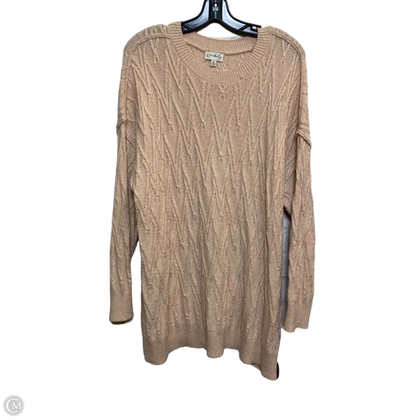 Sweater By Wonderly In Pink, Size: Xl