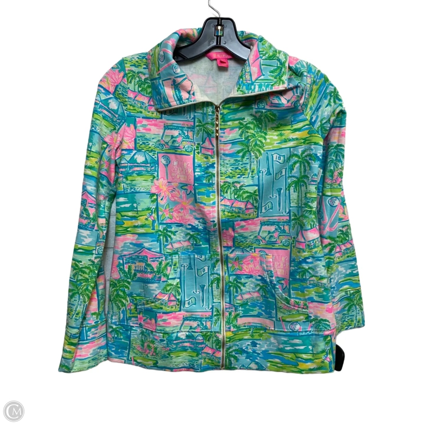 Sweatshirt Designer By Lilly Pulitzer In Blue & Green, Size: Xs