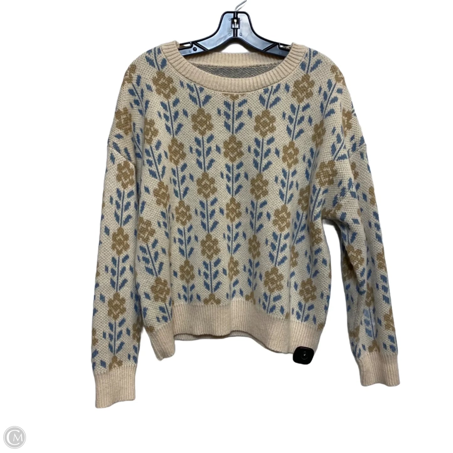 Sweatshirt Crewneck By Time And Tru In Animal Print, Size: L