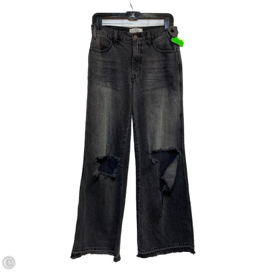 Jeans Wide Leg By We The Free In Black Denim, Size: 2