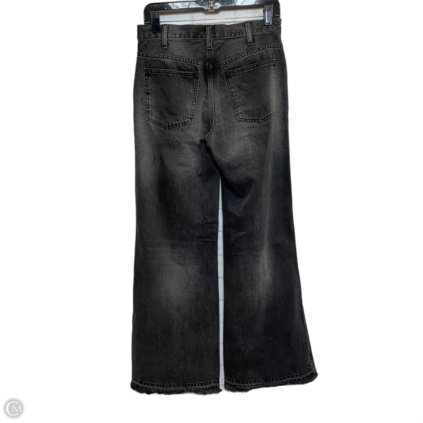 Jeans Wide Leg By We The Free In Black Denim, Size: 2
