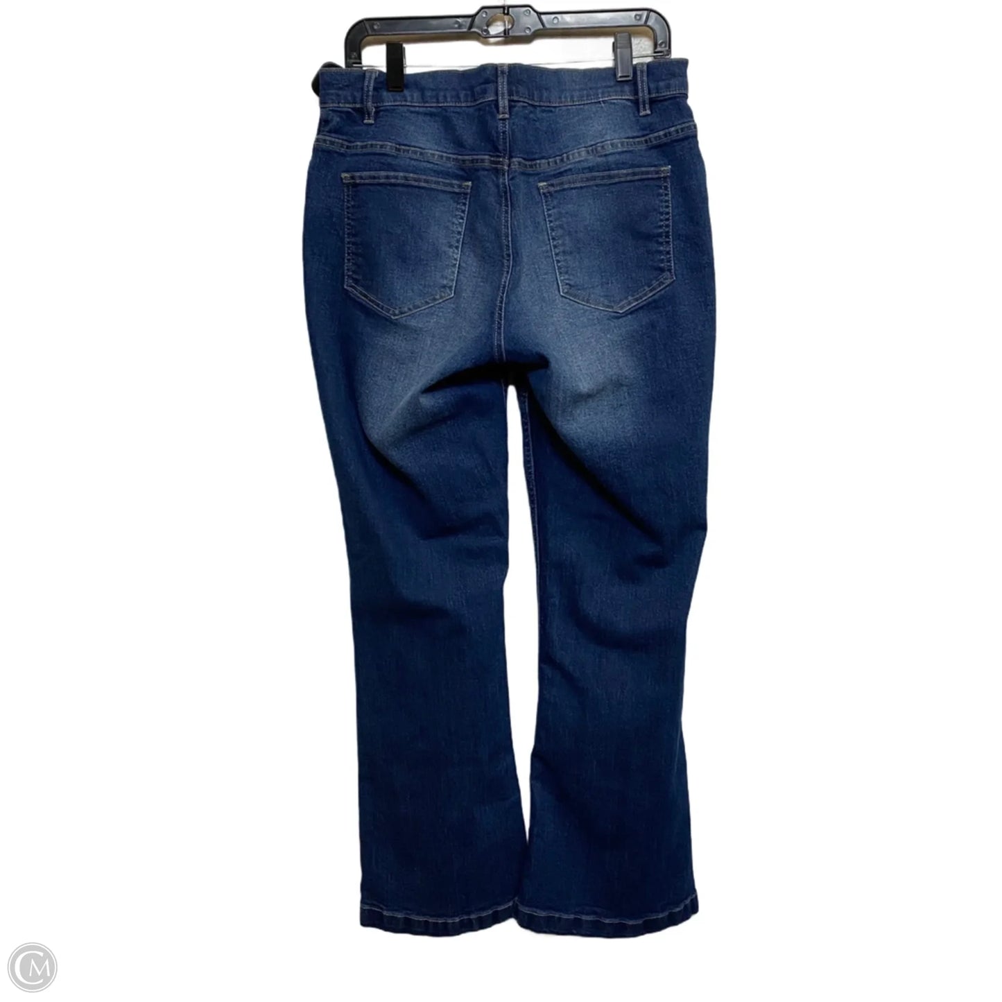 Jeans Flared By Venus In Blue Denim, Size: 12