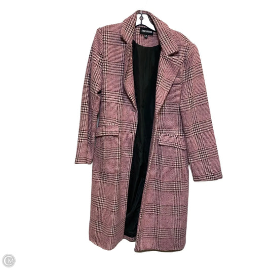 Coat Peacoat By Steve Madden In Pink, Size: M