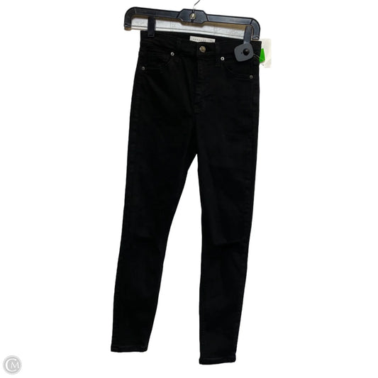 Jeans Skinny By Topshop In Black Denim, Size: 2