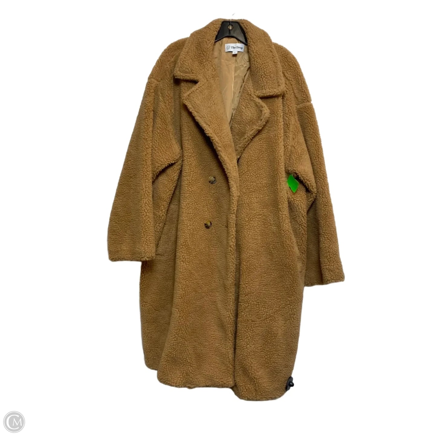 Coat Faux Fur & Sherpa By The Drop In Brown, Size: 2x