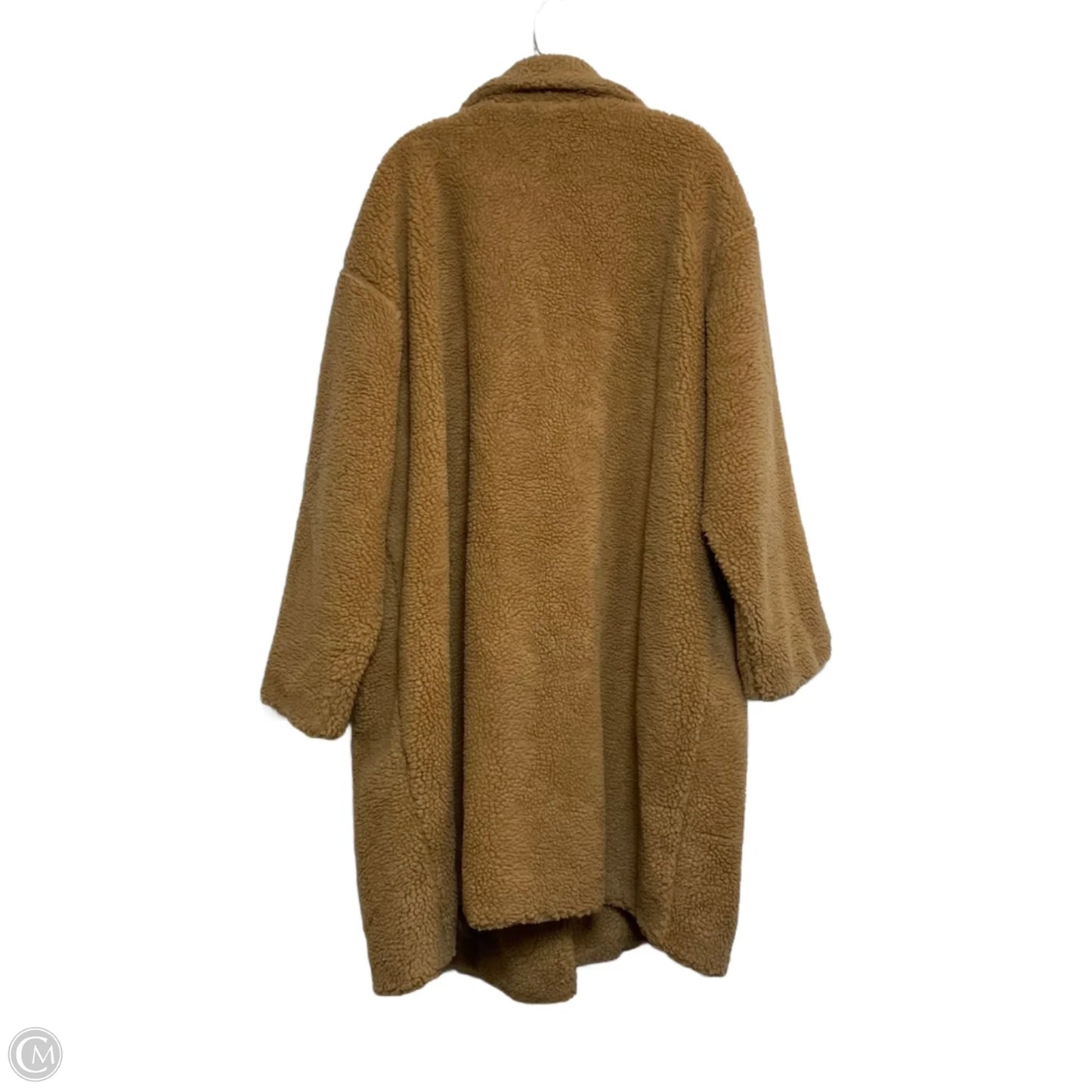 Coat Faux Fur & Sherpa By The Drop In Brown, Size: 2x