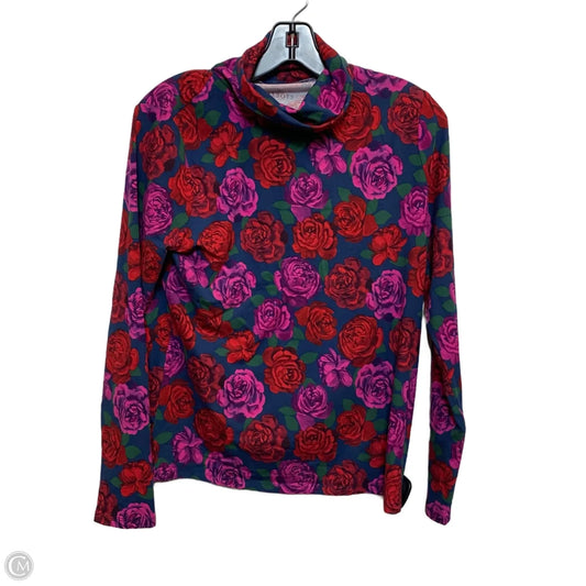 Top Long Sleeve By Talbots In Floral Print, Size: M