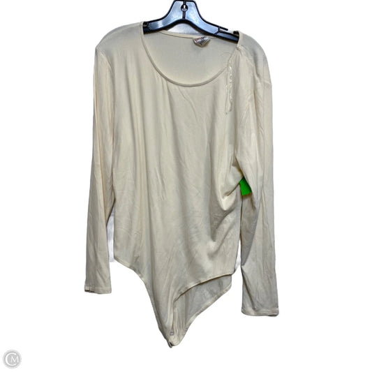 Bodysuit By Belle Du Jour In Cream, Size: 2x