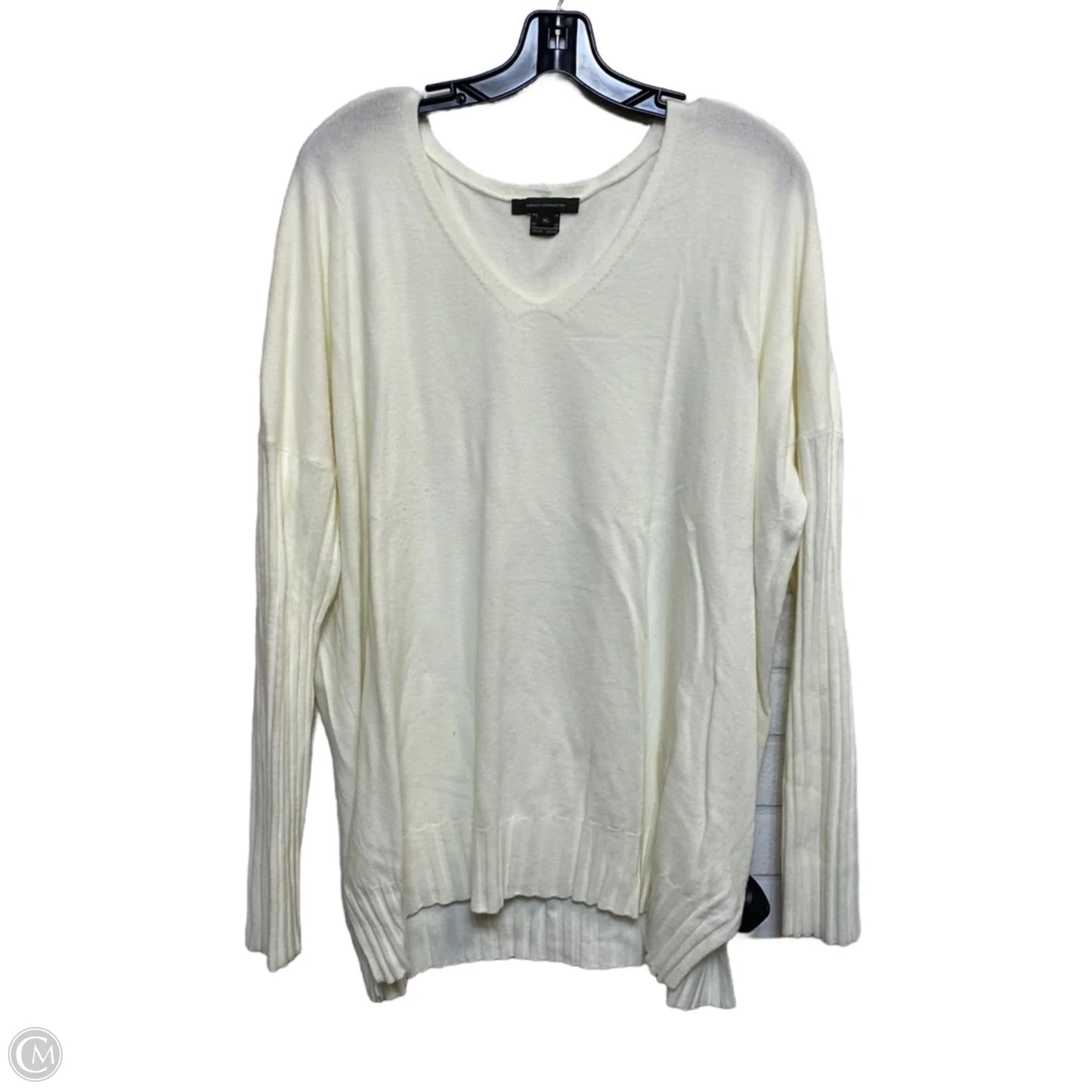 Sweater By French Connection In Cream, Size: Xl