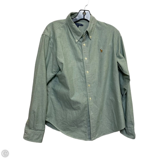 Top Long Sleeve By Ralph Lauren In Green, Size: L