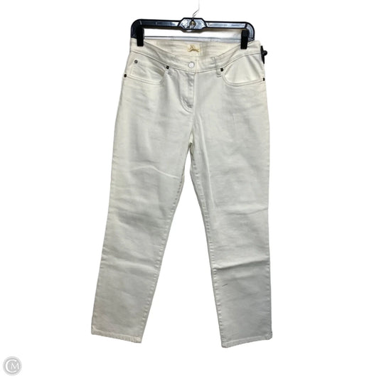 Jeans Straight By Eileen Fisher In White Denim, Size: S